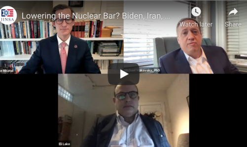 Watch Webinar on Biden, Iran & U.S. Policy w/ Michael Makovsky, PhD, Blaise Misztal and Eli Lake