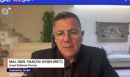 JINSA Senior Vice President MG Yaacov Ayish on PBS News Hour (10.17.24)